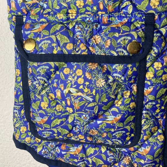 J. Crew X Liberty Fabric Excursion Quilted Down Blend Vest Catesby Floral Print - Picture 5 of 13